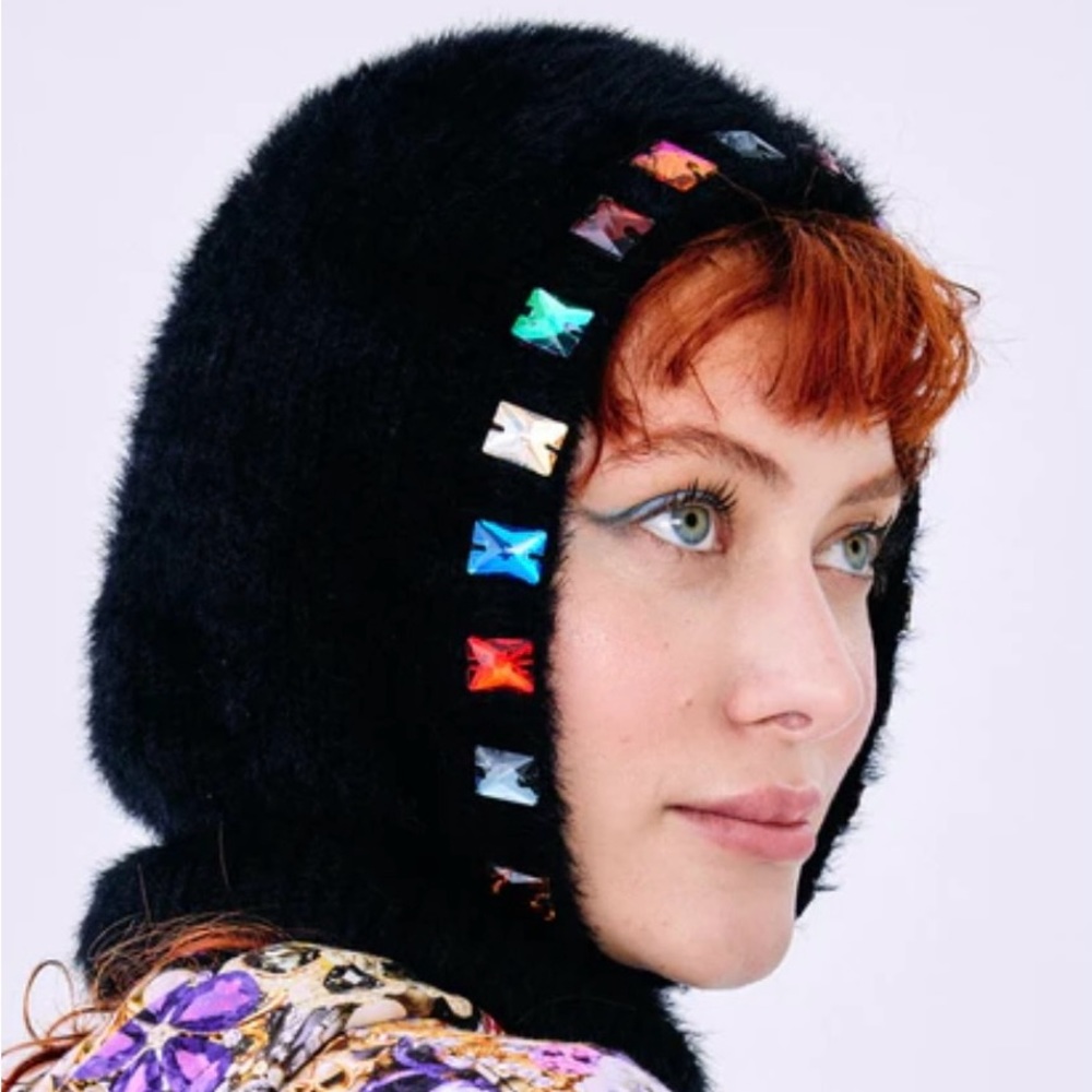 Terez X Jocelyn Bejeweled Balaclava 55% Acrylic 45% Nylon